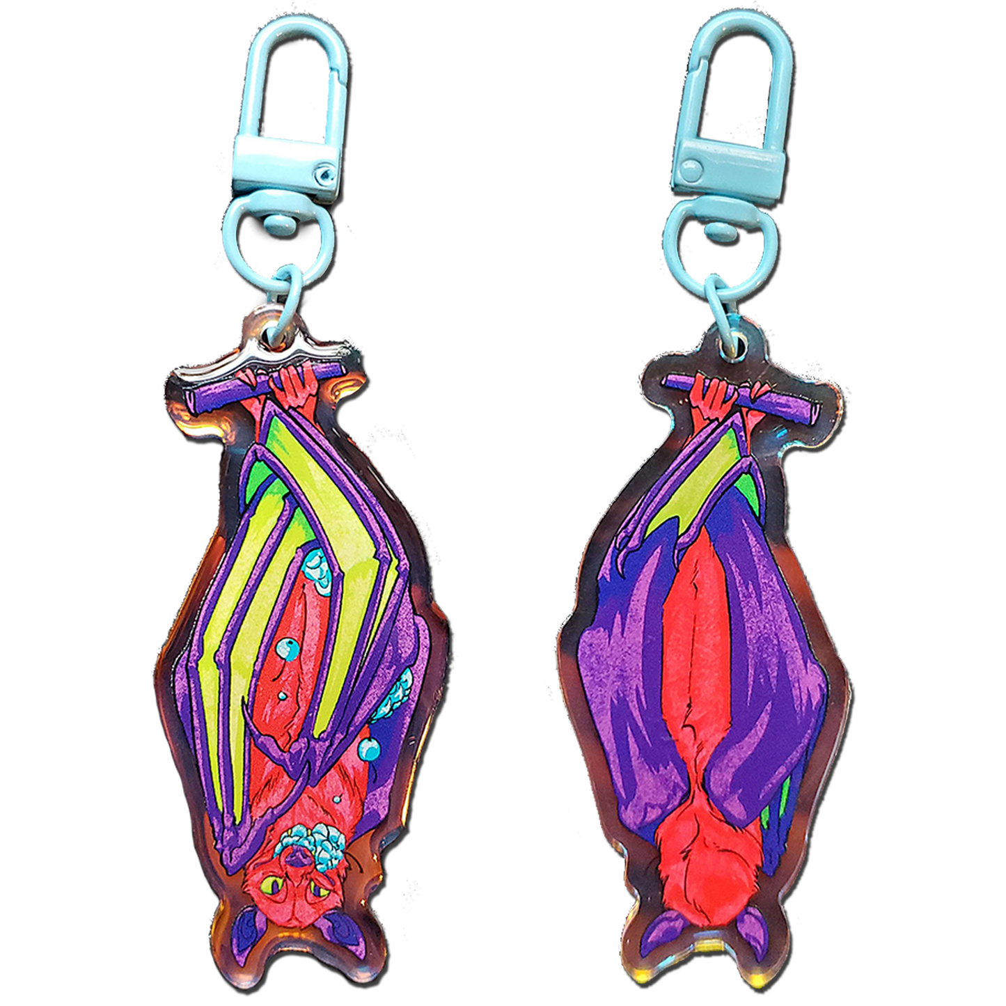 Neon Fruit Bat Charm