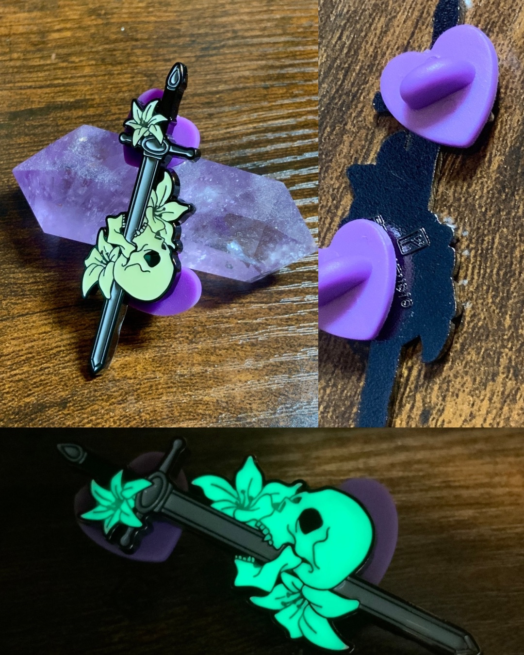 Sword & Skull enamel Pins