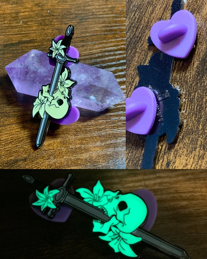Sword & Skull enamel Pins