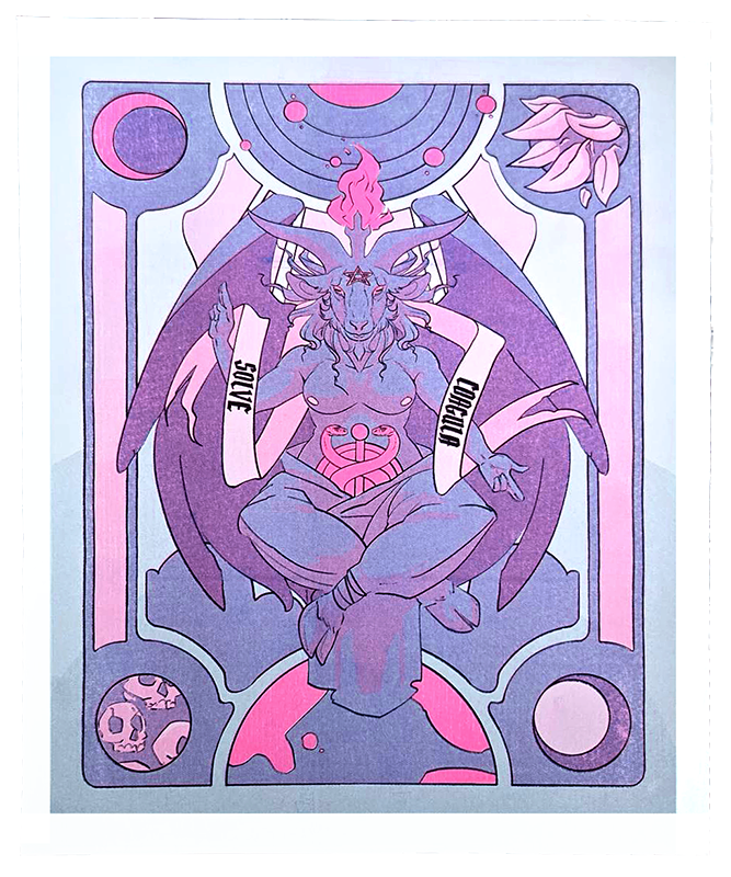 Baphomet riso print