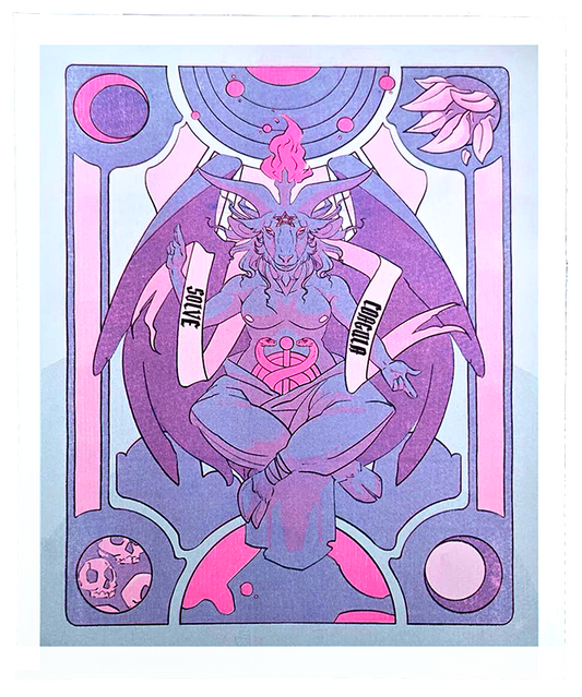 Baphomet riso print