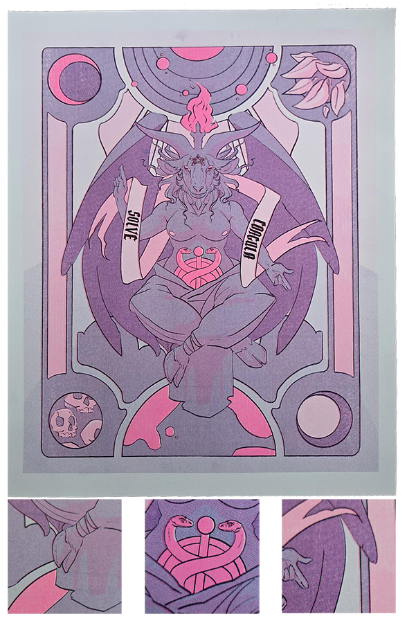 Baphomet riso print