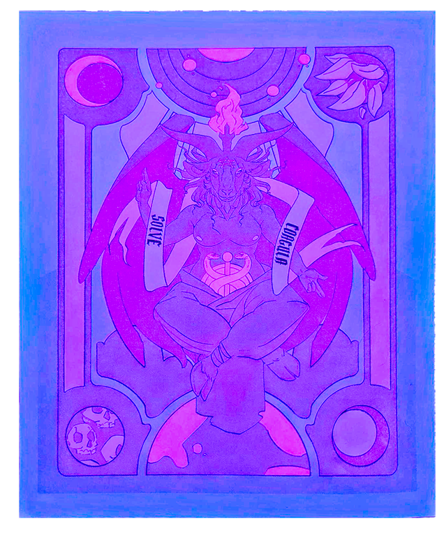 Baphomet riso print