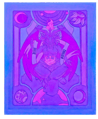 Baphomet riso print