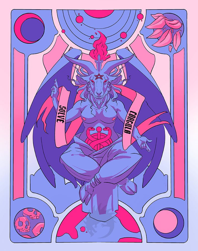 Baphomet riso print